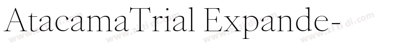 AtacamaTrial Expande字体转换